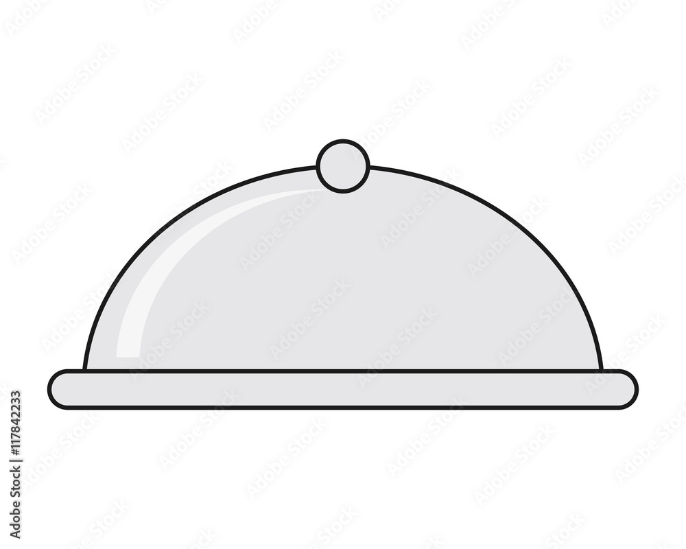 flat design elegant food tray icon vector illustration flat design elegant food tray icon vector illustration