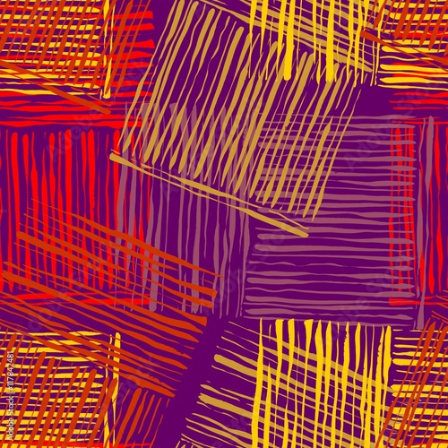 Squares of brush lines