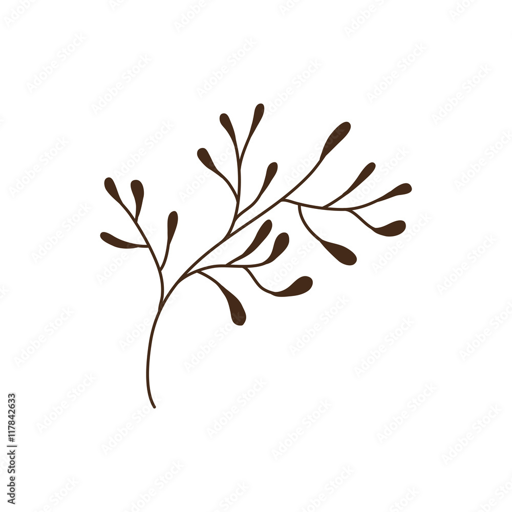 Fototapeta premium leaf leaves nature plant icon. Isolated and flat illustration. Vector graphic