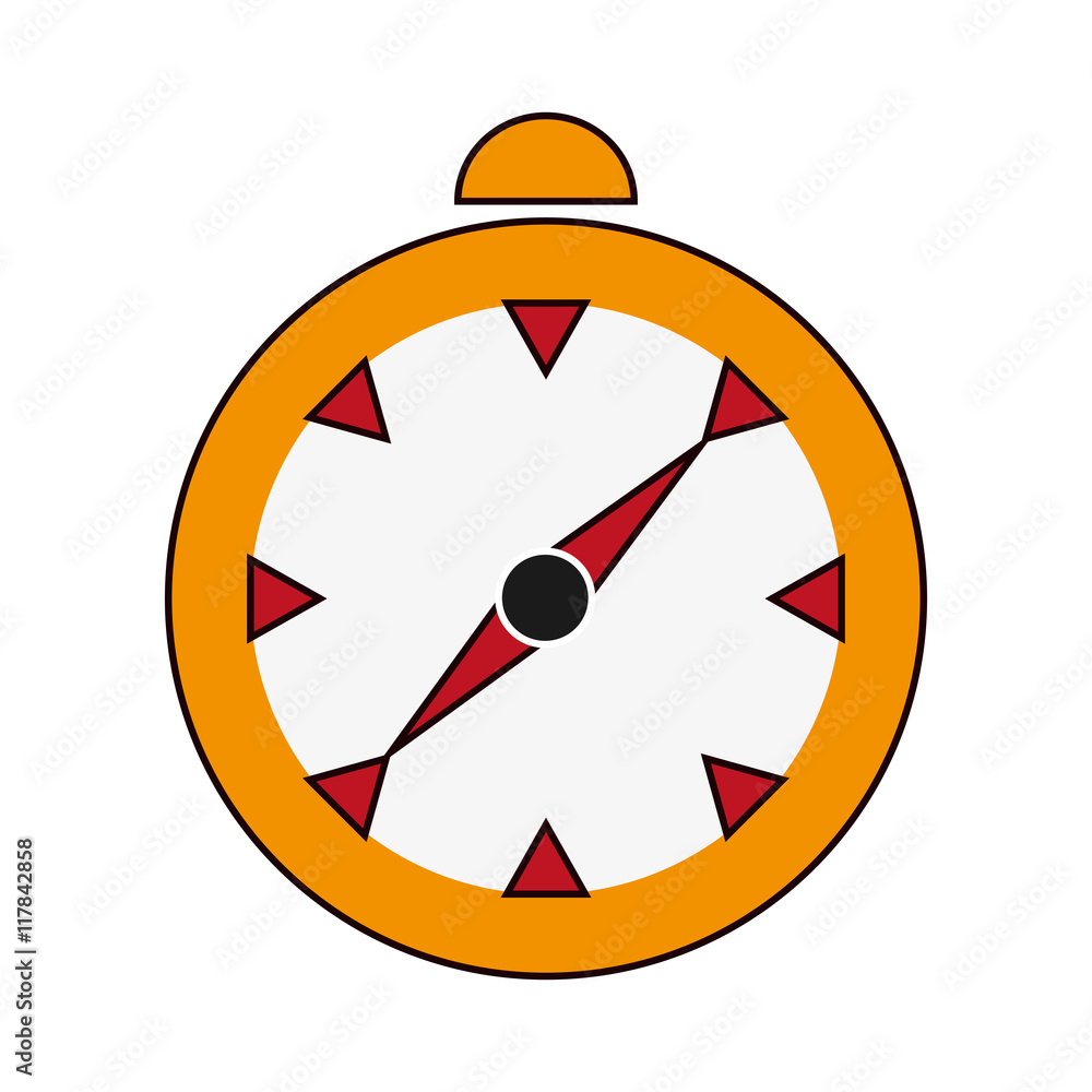 flat design single compass icon vector illustration flat design single compass icon vector illustration