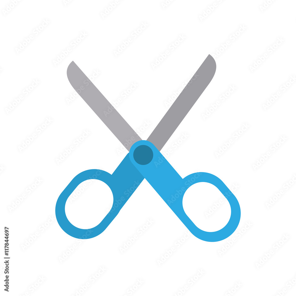 scissors instrument school office icon. Isolated and flat illustration. Vector graphic scissors instrument school office icon. Isolated and flat illustration. Vector graphic