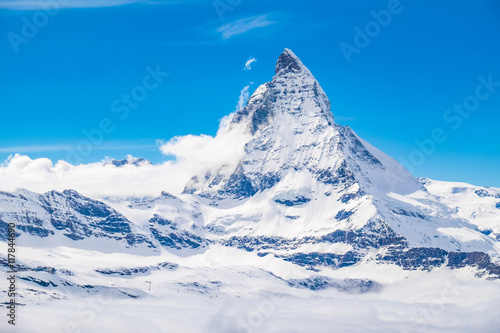 Matterhorn peak at Gornergrat, Switzerland