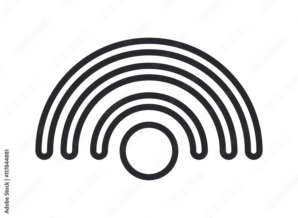 flat design wifi signal icon vector illustration flat design wifi signal icon vector illustration