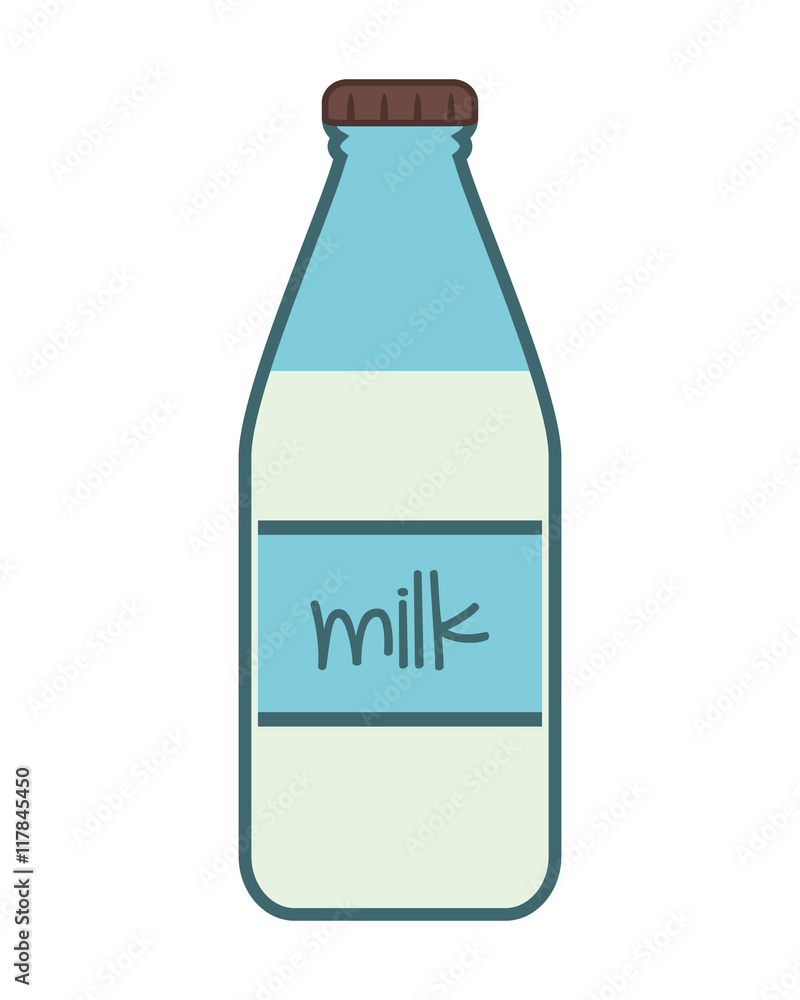 flat design milk bottle icon vector illustration flat design milk bottle icon vector illustration