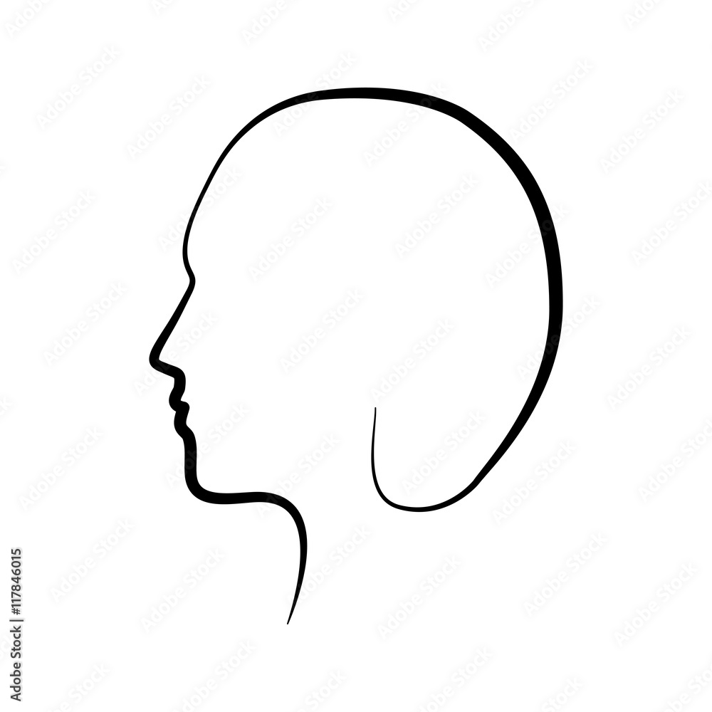 man male head avatar icon. Isolated silhouette and flat illustration. Vector graphic man male head avatar icon. Isolated silhouette and flat illustration. Vector graphic