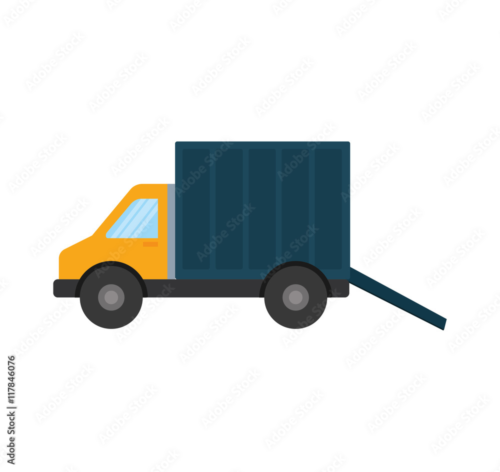 truck transportation delivery shipping icon. Isolated and flat illustration. Vector graphic truck transportation delivery shipping icon. Isolated and flat illustration. Vector graphic
