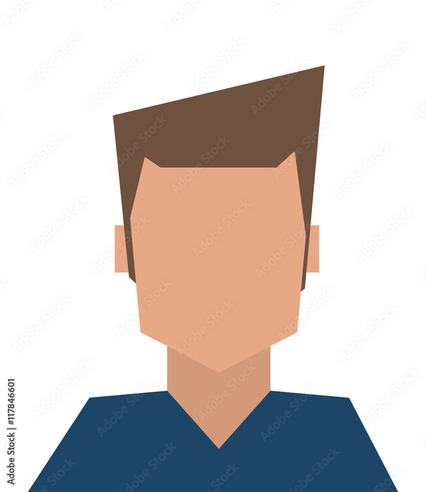 flat design faceless man icon vector illustration flat design faceless man icon vector illustration