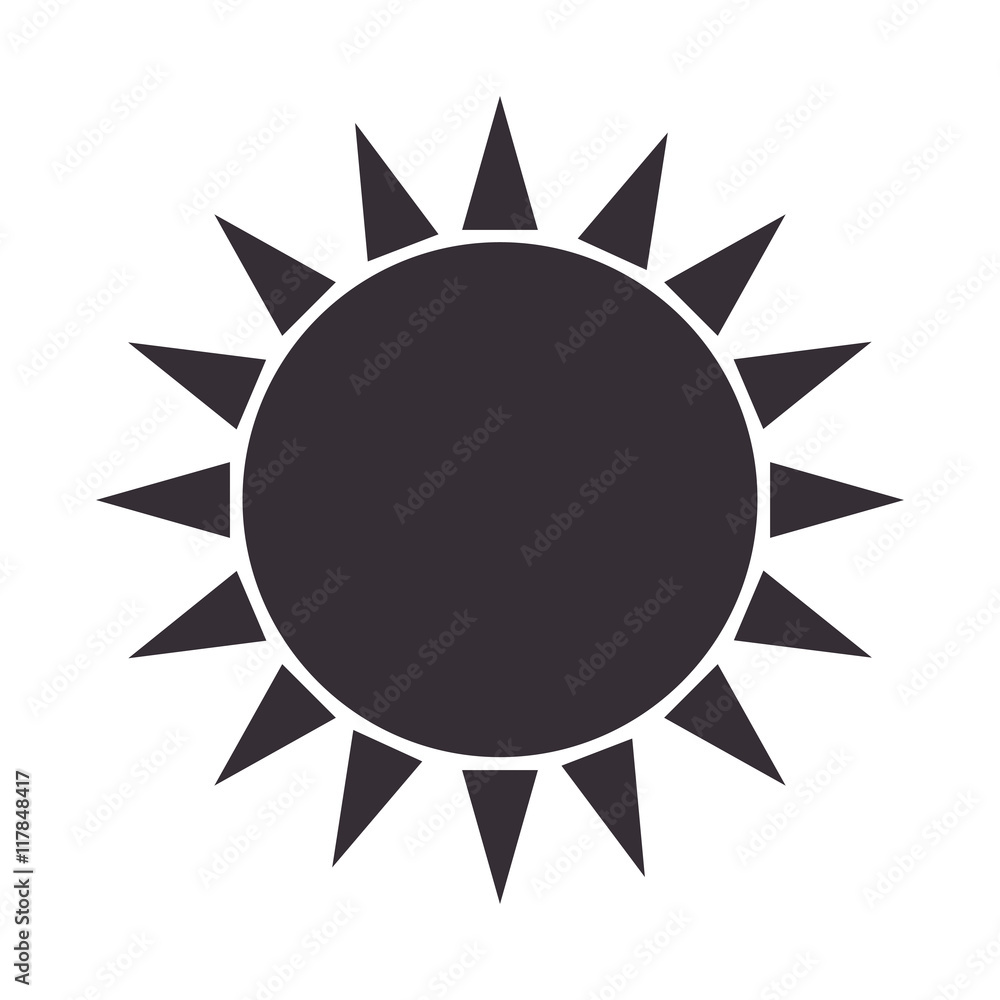 sun glow symbol icon vector illustration sun glow symbol icon vector illustration