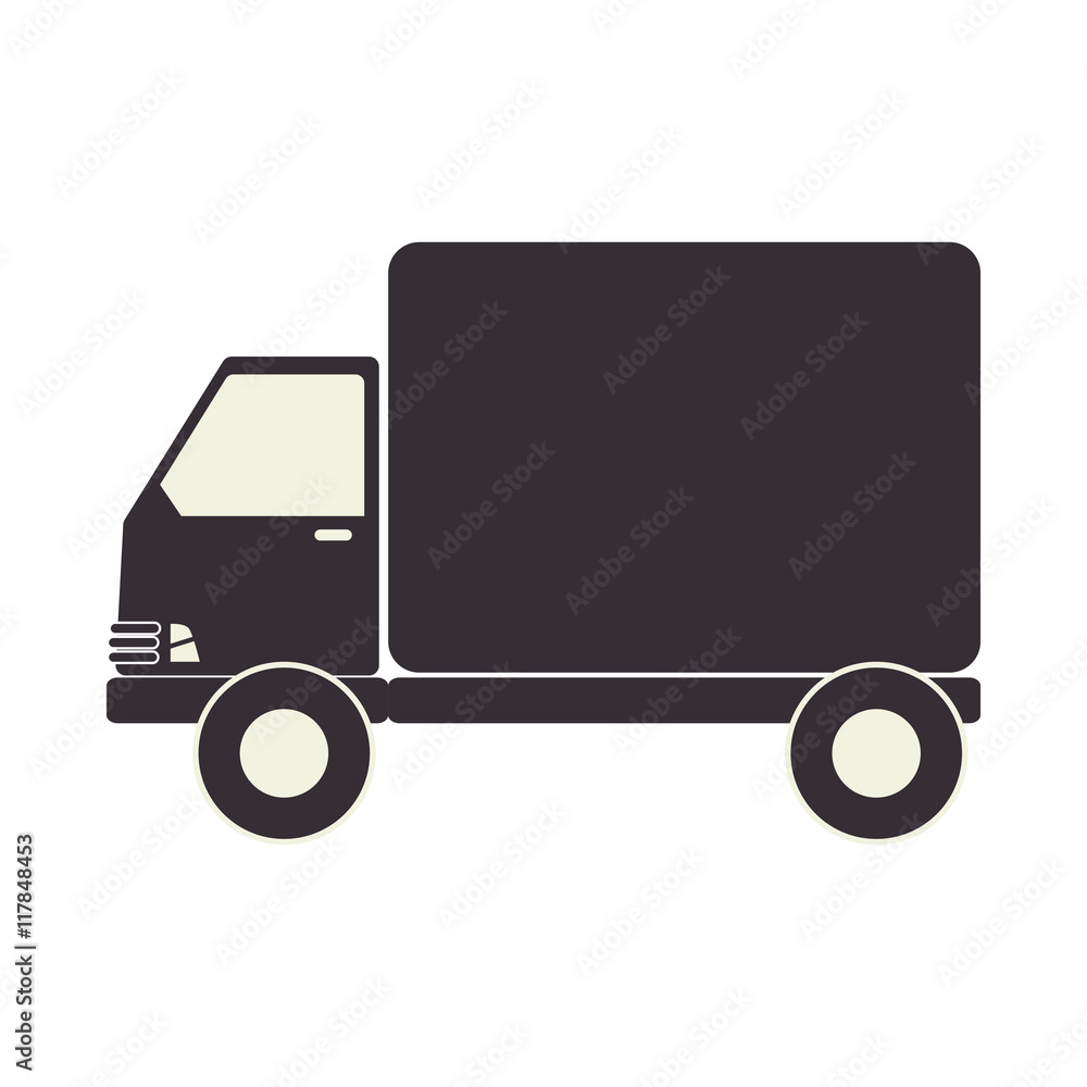 truck delivery transport icon vector illustration
