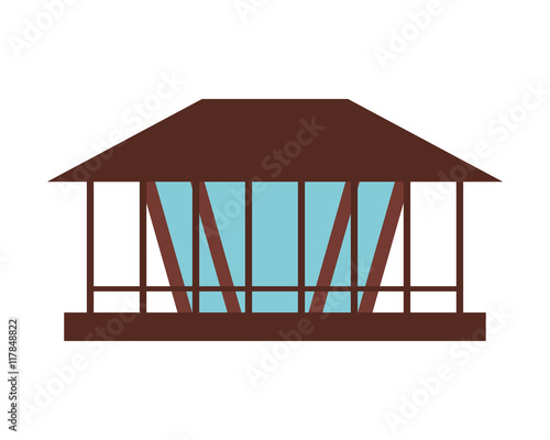 Wallpaper Mural flat design pier or dock icon vector illustration Torontodigital.ca