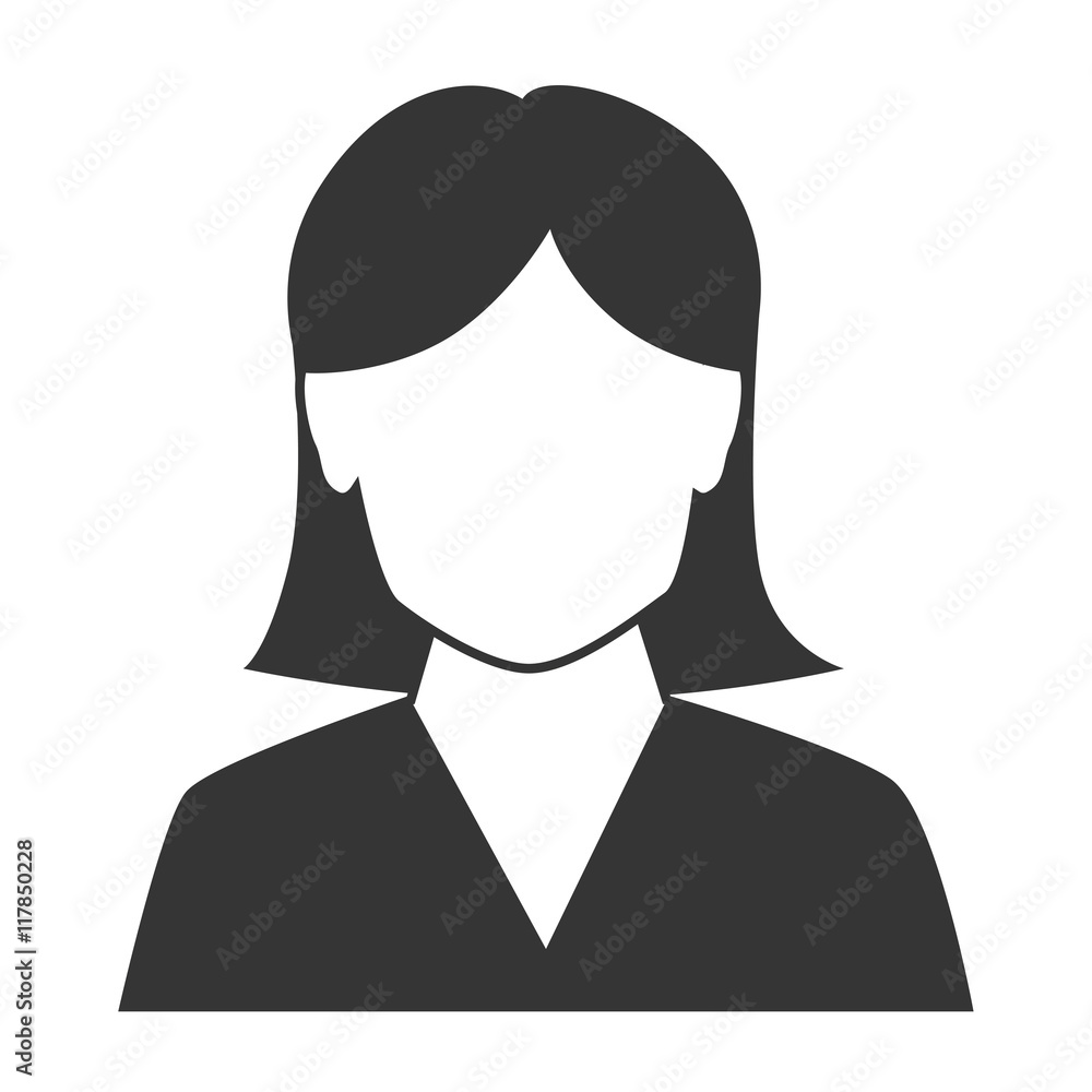woman profile silhouette icon vector illustration woman profile silhouette icon vector illustration