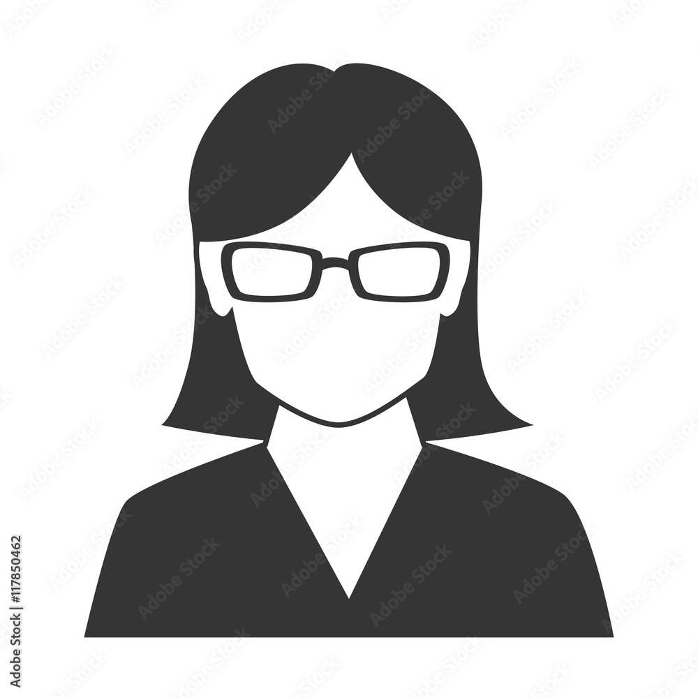 woman profile silhouette icon vector illustration woman profile silhouette icon vector illustration