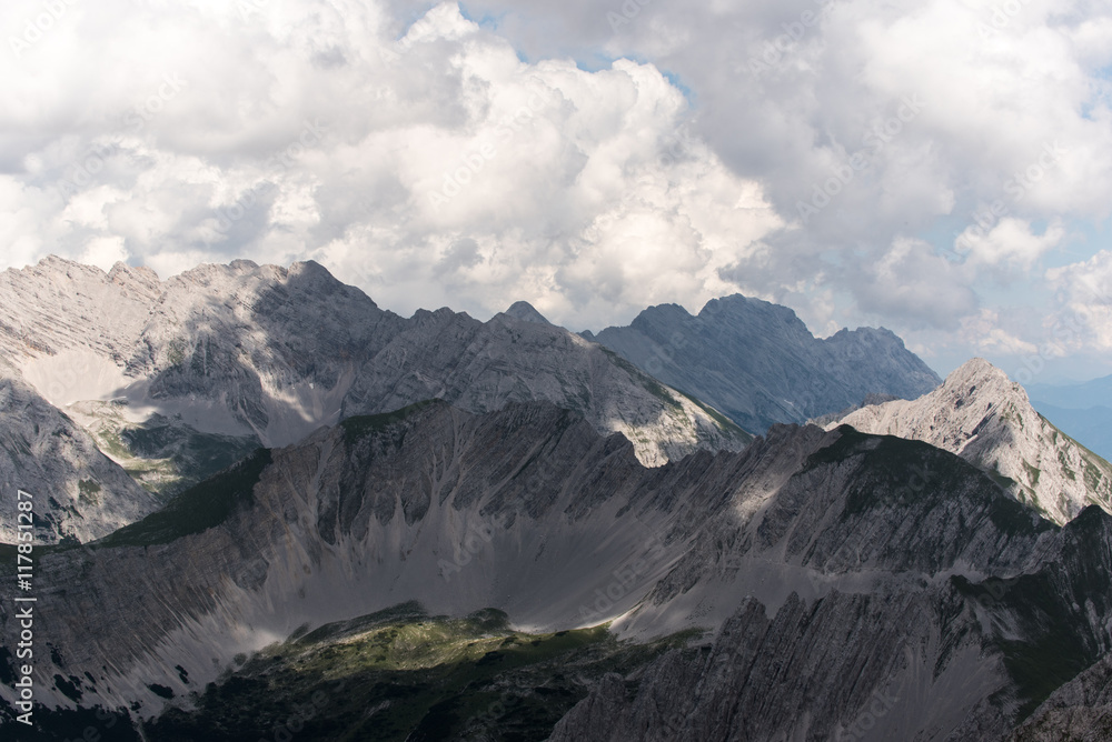 Hiking and Climbing along Insbruck Nordkette Klettersteig