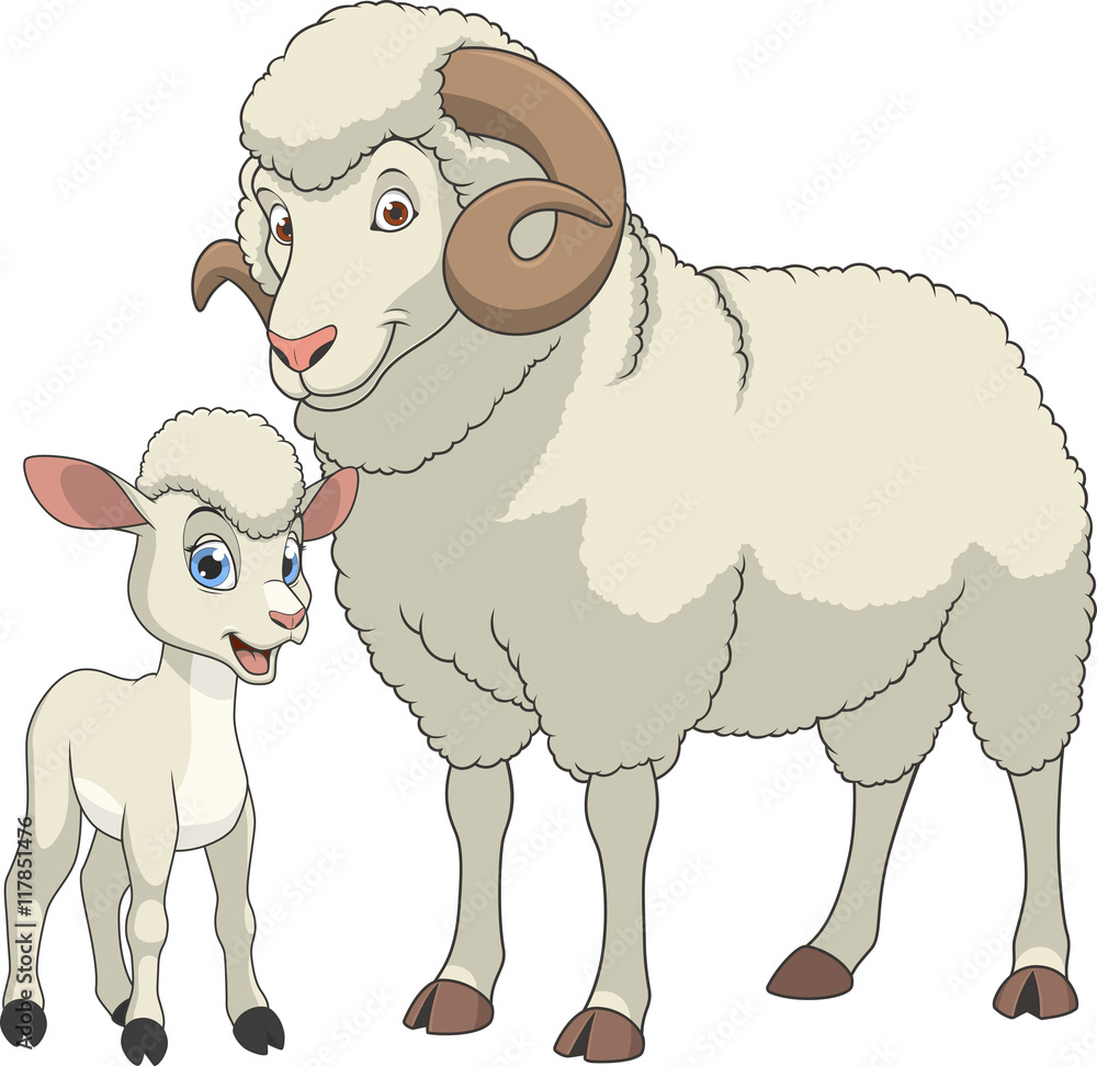 Naklejka premium Funny exotic animals