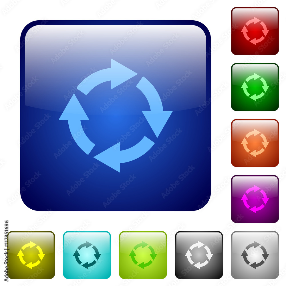 Color rotate right square buttons Color rotate right square buttons