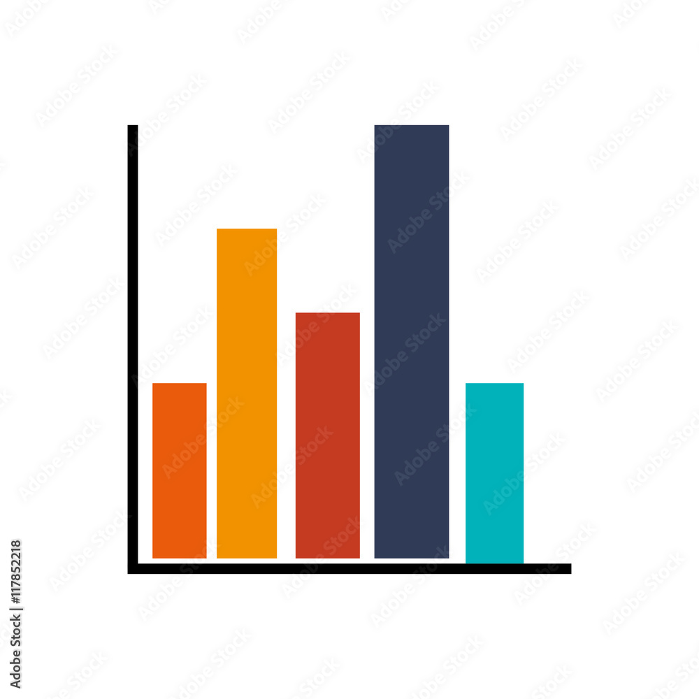 flat design graph chart icon vector illustration flat design graph chart icon vector illustration