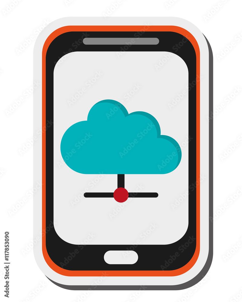 flat design modern cellphone icon vector illustration flat design modern cellphone icon vector illustration