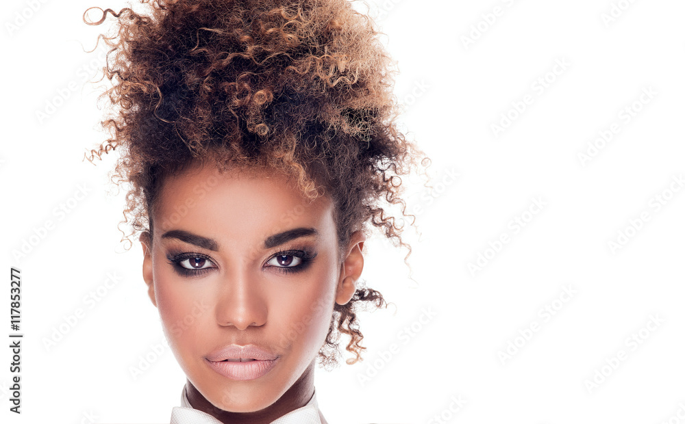 Beauty portrait of elegant african american woman. Stock Photo | Adobe ...