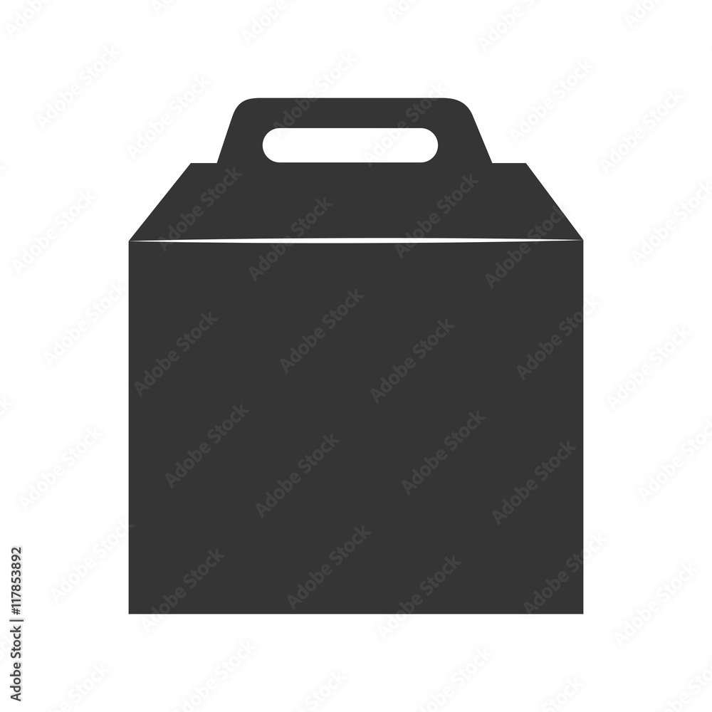 cube box food icon vector illustration cube box food icon vector illustration