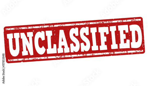Unclassified grunge rubber stamp