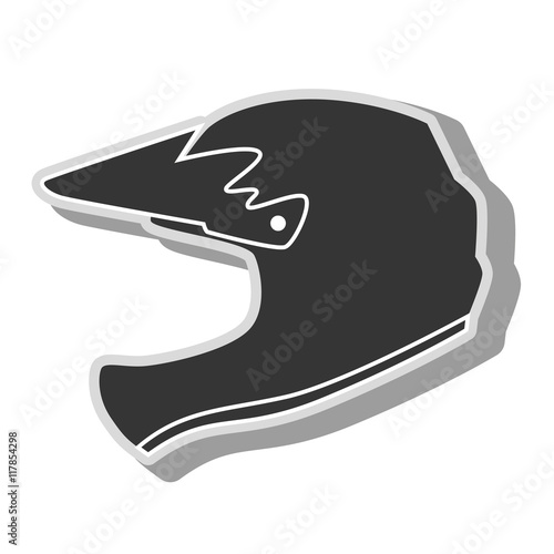 helmet motocross icon vector illustration