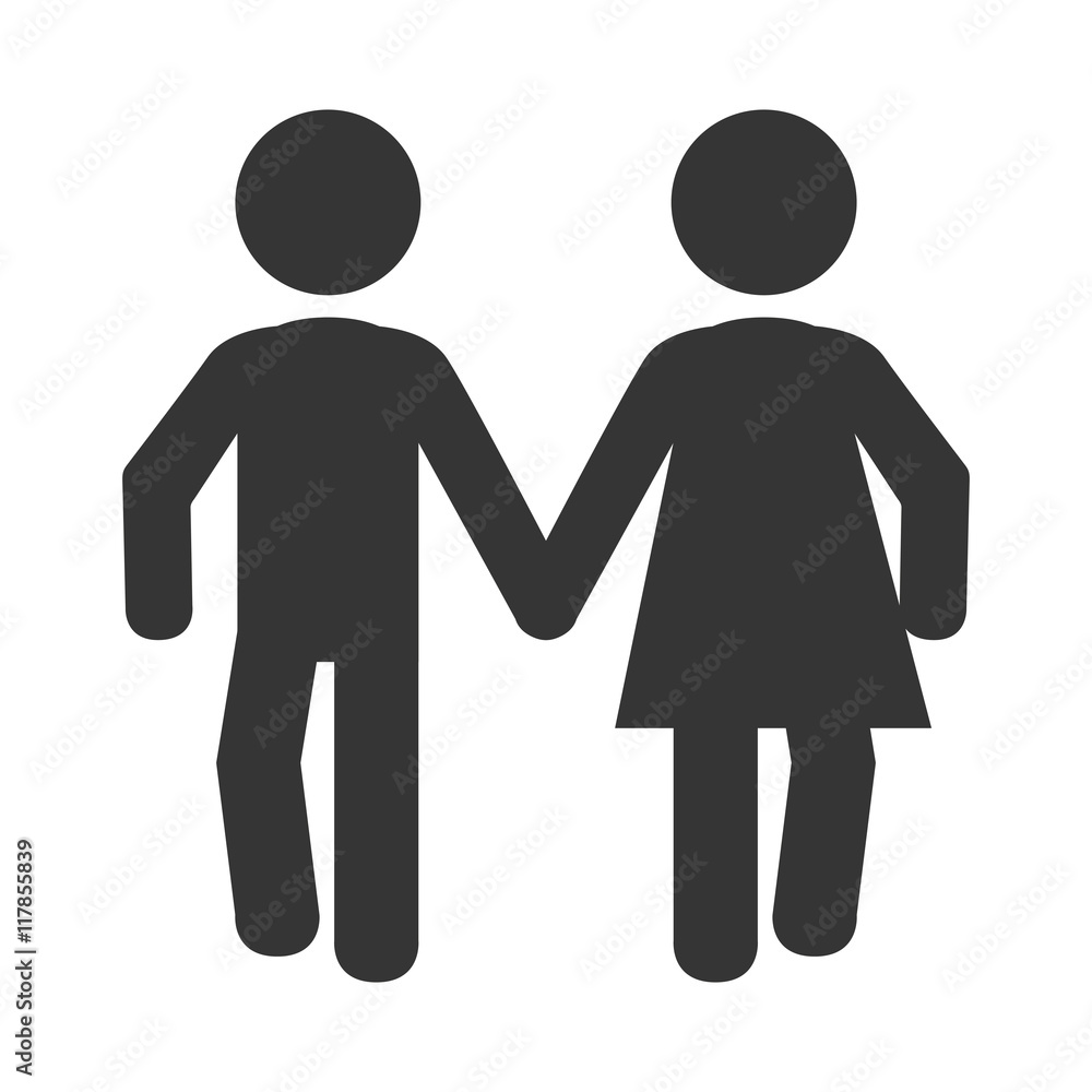 couple relationship pictogram icon vector illustration couple relationship pictogram icon vector illustration