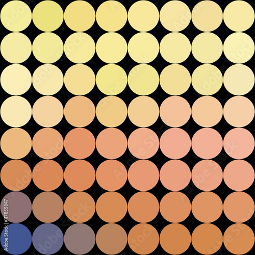 Gradient low poly circle style vector mosaic background