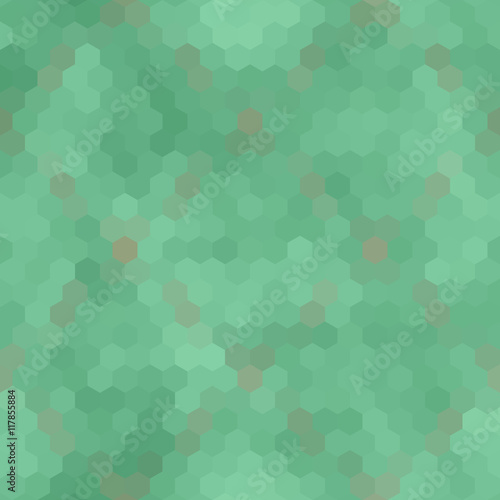 Kaleidoscopic low poly hexagon style vector mosaic background
