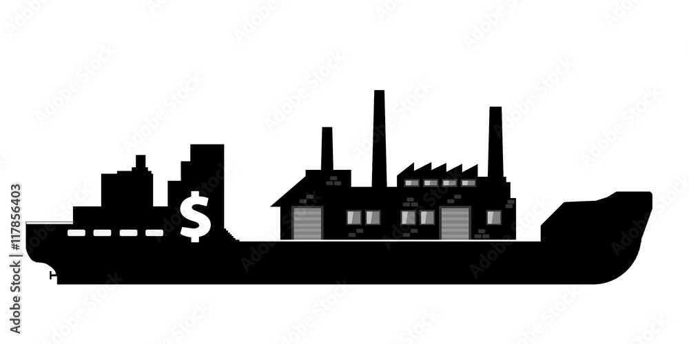 Délocalisation d'une usine par bateau cargo Délocalisation d'une usine par bateau cargo
