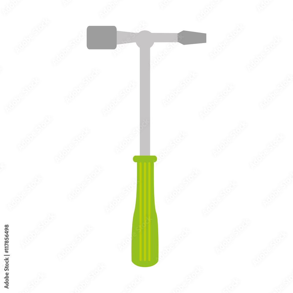 Fototapeta premium screwdriver tool repair icon vector illustration
