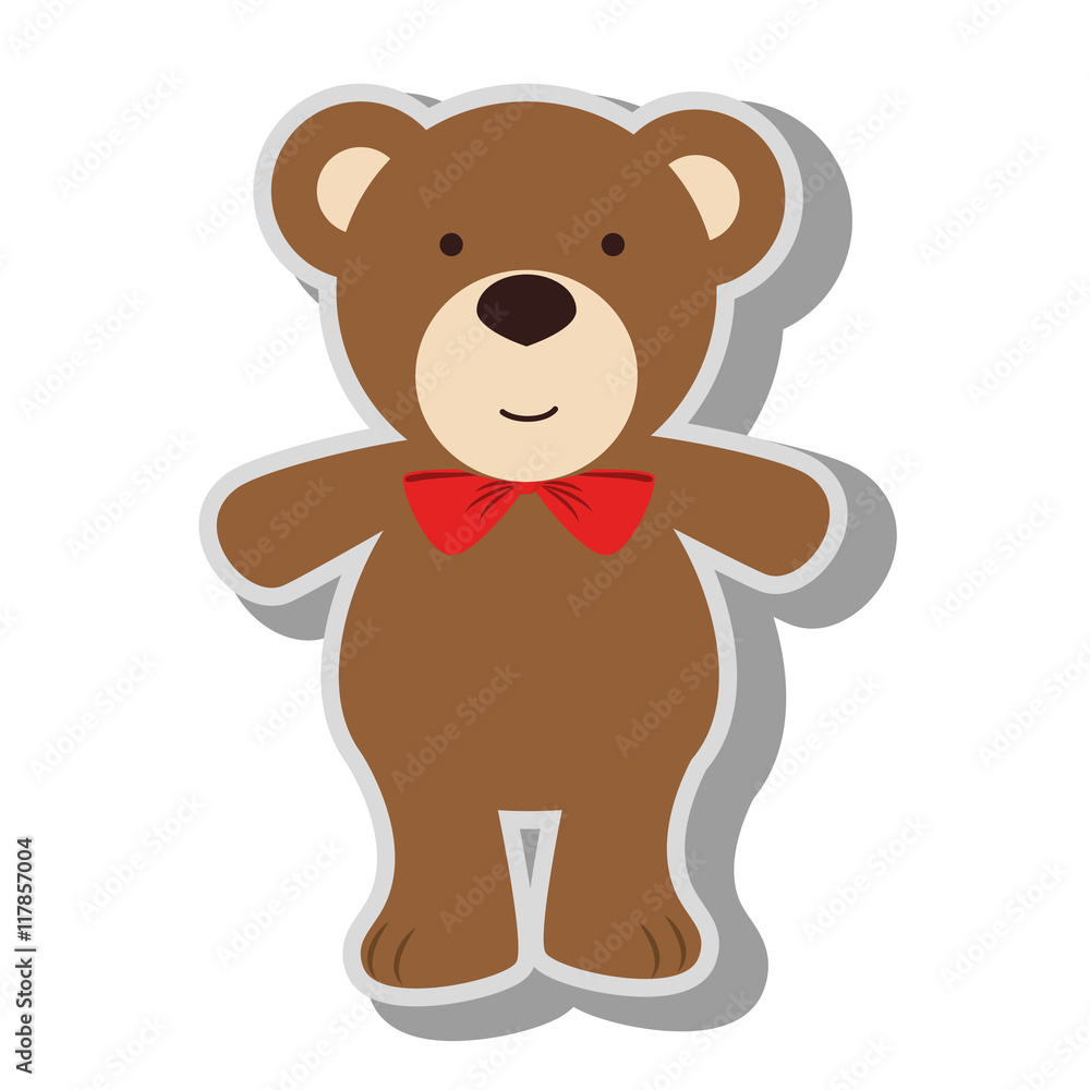 teddy bear kid icon vector illustration teddy bear kid icon vector illustration