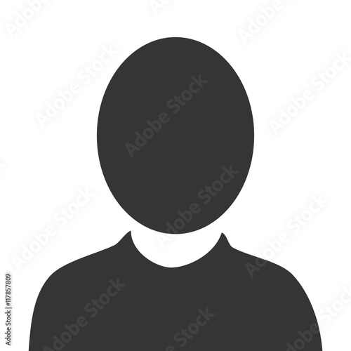 male pictogram profile icon vector illustration
