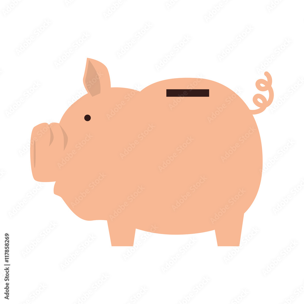 piggy saving money icon vector illustration piggy saving money icon vector illustration