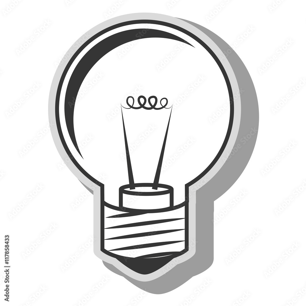 Fototapeta premium bulb energy light icon vector illustration
