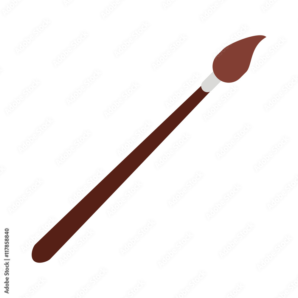 flat design Paint brush icon vector illustration flat design Paint brush icon vector illustration