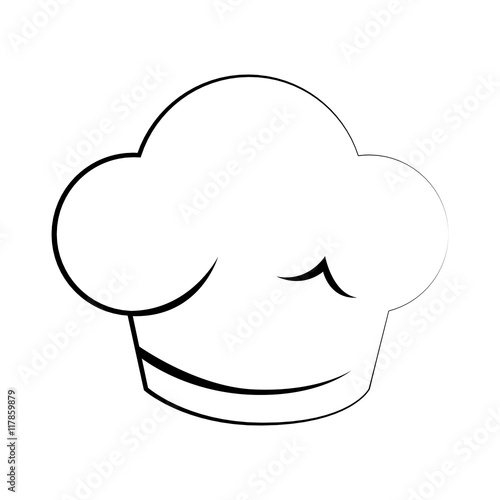 hat restaurant chef icon vector illustration