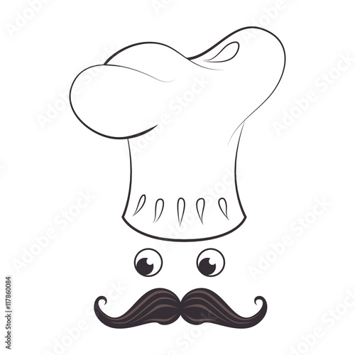 hat restaurant chef icon vector illustration