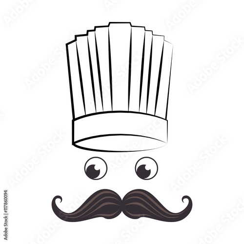 hat restaurant chef icon vector illustration
