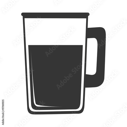 delicious drink glass isolated flat icon design