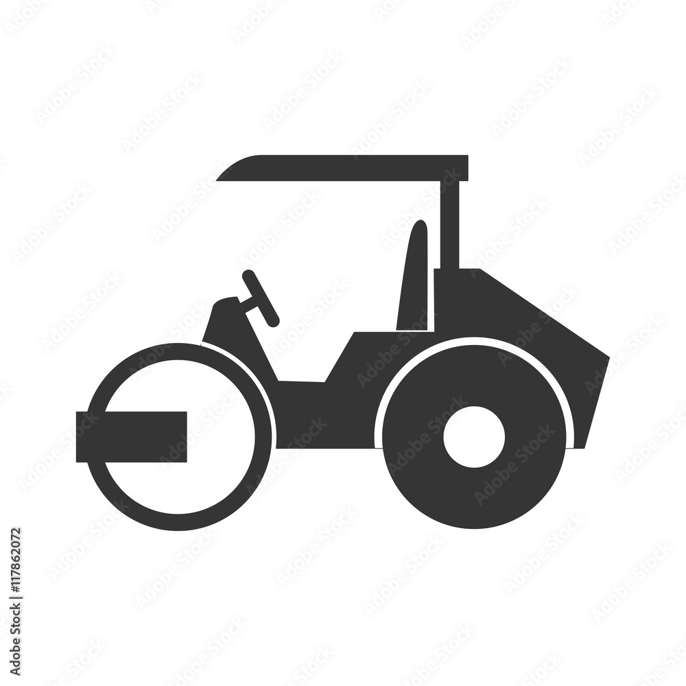 steamroller truck construction machinery vector graphic isolated and flat illustration steamroller truck construction machinery vector graphic isolated and flat illustration