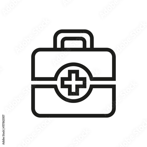 First aid icon on white background