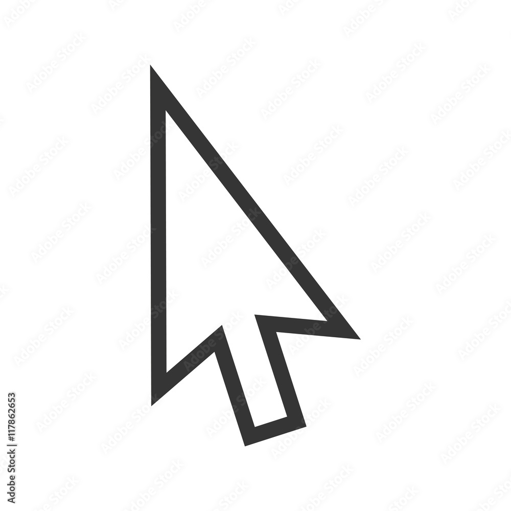 arrow cursor click point pointer technology computer vector graphic isolated and flat illustration arrow cursor click point pointer technology computer vector graphic isolated and flat illustration