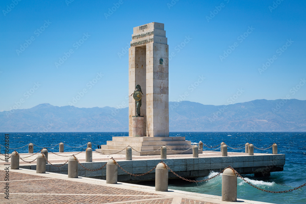 Monument on the Lungomare, Reggio Calabria, Italy