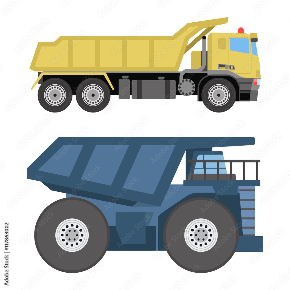 Vetor de Vector tipper illustration isolated on white background ...