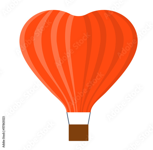 Illustration aerostats flat icons cartoon graphic. Modern balloon aerostat transport sky hot fly adventure journey and old vector air ballon travel transportation flight airship.