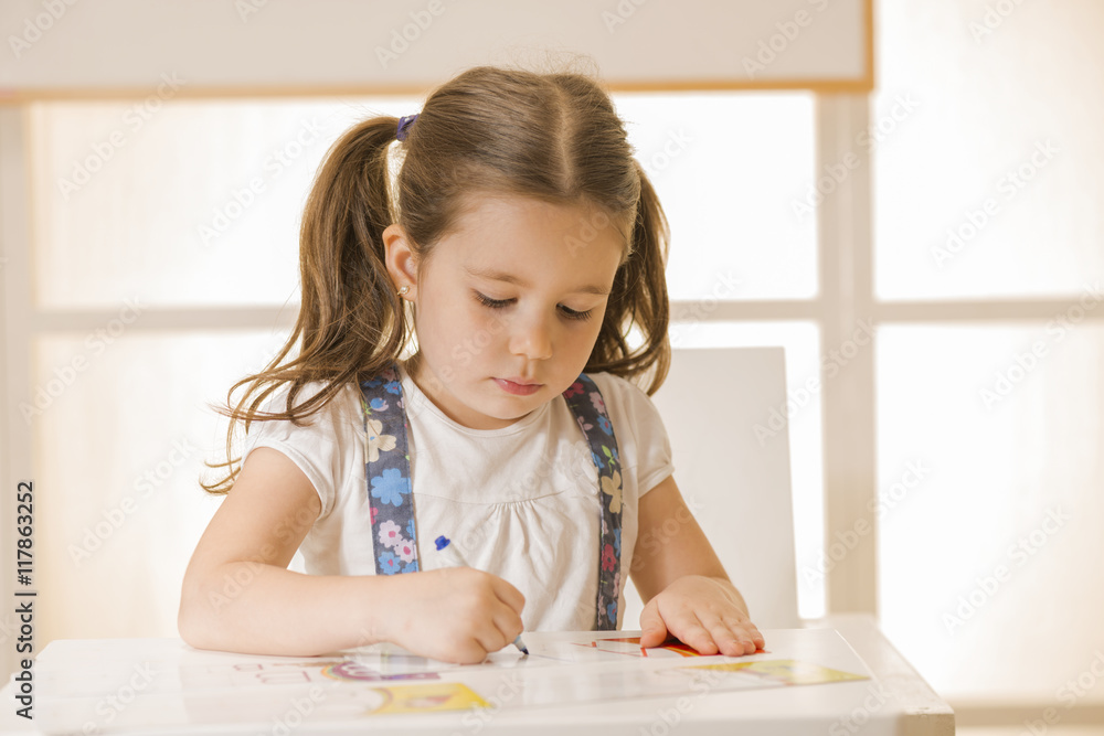 Girl Writing A Letter