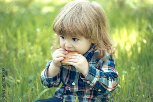 Small boy outdoor