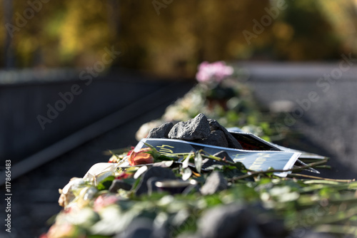 Condolence to the Holocaust victims at Gleis 17 in Berlin