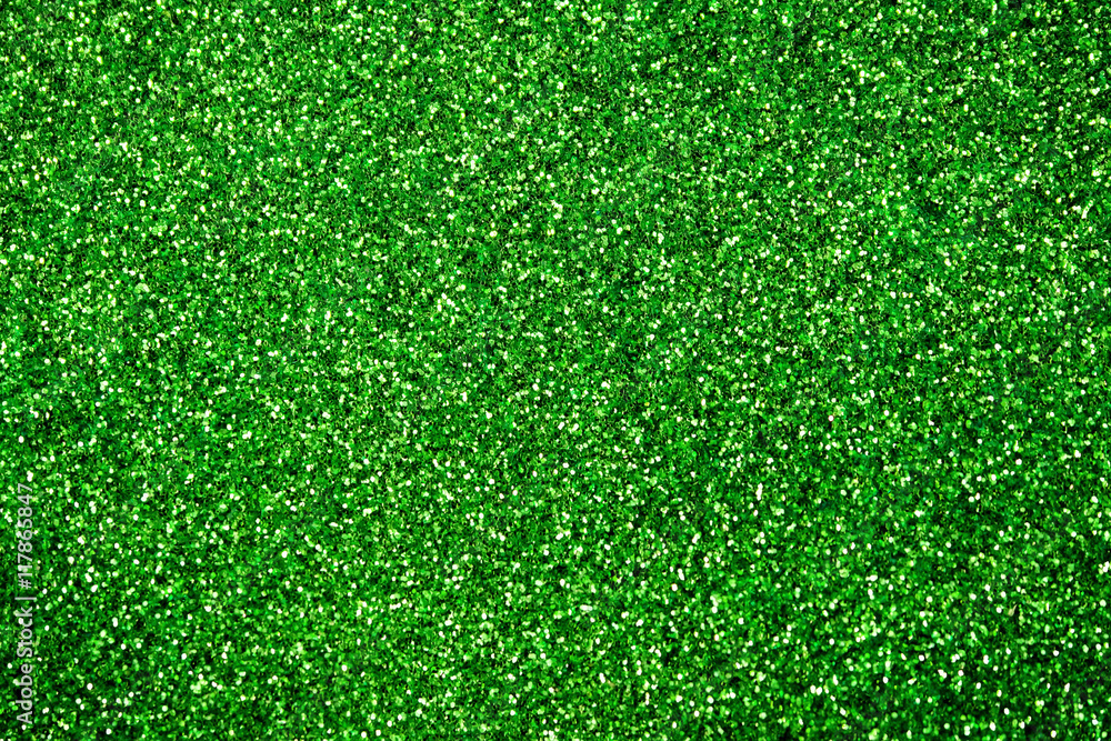 Green glitter background