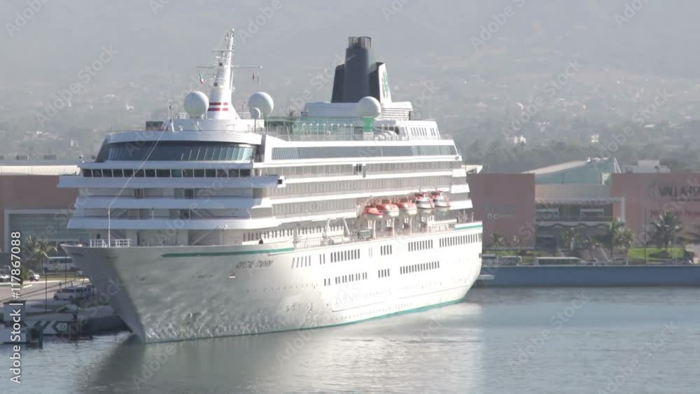 large cruise ship in the harbour large cruise ship in the harbour